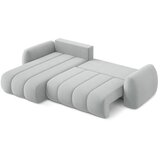 Makamii Svijetlo siva sklopiva/s prostorom za odlaganje kutna garnitura od bouclé tkanine (s lijevim kutom/s ležaljkom) Pele – | shoptok.hr