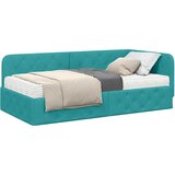  Kutni okvir kreveta Tirkizna 90 x 200 cm Baršun | shoptok.hr