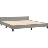  Okvir za krevet s uzglavljem svjetlosivi 180x200 cm baršunasti | Eponuda.com