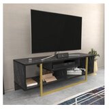 HANNAH HOME TV komoda Asal 120 Crno-Zlatna | Eponuda.ba