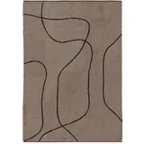 Smeđi periv pamučan tepih 140x200 cm Shadow –