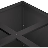  Vrtna saksija Crna 100 x 100 x 30 cm Čelična vrata | shoptok.hr