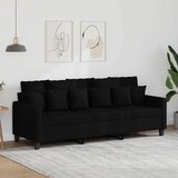  Trosjed od tkanine Crna 180 cm | shoptok.hr