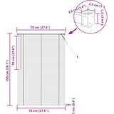  Venecijanska roleta Crna 150 x 70 cm PVC | shoptok.hr