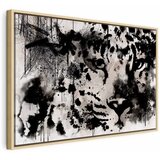  Slika - Cat\'s Look (1 Part) Wide 90x60 U prirodnom drvenom okviru | shoptok.hr