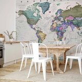  Foto tapeta - Geography study - world map with signed countries in English 400x280 Vodootporna | shoptok.hr