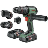 Bosch Akumulatorski udarni vrtalnik AdvancedImpact 18V-80 QuickSnap\, 2x baterije 2\,5Ah\, nastavki Home and Garden AdvancedImpact 18V-80 QuickSnap -akumulatorski udarni vrtalnik, (21544314)