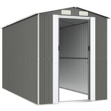  Vrtno spremište svjetlosivo 192x357x223 cm pocinčani čelik | shoptok.hr
