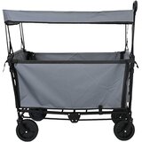  Sklopiva ručna kolica Siva 105 x 56.5 x 116 cm Oxford tkanina | shoptok.hr