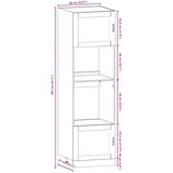  7-dijelni set kuhinjskih ormarića "Porto" od crnog inženjerskog drva | shoptok.hr