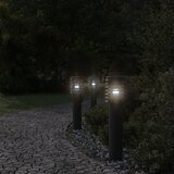  Vanjska podna svjetiljka sa utičnicom crne 60 cm čelična | shoptok.hr