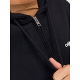 Jack & Jones Muški duks Jorvesterbro Sweat Zip Hood Noos, Crni | Eponuda.com