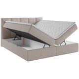 MID.YOU POSTELJA Z VZMETNICO 180 cm x 220 cm , les, tekstil, leseni material bež | Shoptok.si