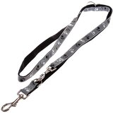 Trixie povodac s motivom šapica Silver Reflect - 200 cm dug, 20 mm širok | shoptok.hr