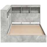  Krevet s policama Betonski sivi 75 x 190 cm Konstruirano drvo | shoptok.hr