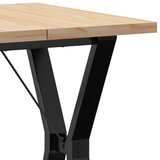  Blagovaonski stol Y-oblika 60x60x75,5 cm od borovine i čelik | shoptok.hr