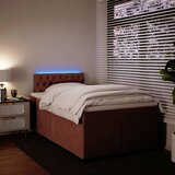 Box spring krevet s madracem ružičasti 120 x 200 cm baršunasti | shoptok.hr