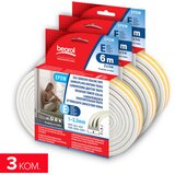  Samolepljiva dihtung traka 6m, E-profil, bela - 3kom Beorol ( 3EBE6 ) | ePonuda.com