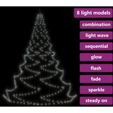  Zidno drvce s metalnom kukom 260 LED hladne bijele 3 m | shoptok.hr