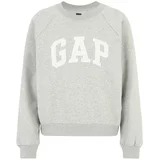 Gap Petite Sweater majica 'HOLIDAY' siva melange / bijela