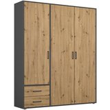 Rauch Möbel omara s klasičnimi vrati, siva, hrast artisan | Shoptok.si