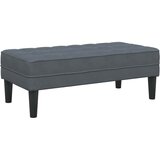  Klupa s jastukom Tamno siva 113 x 57 x 39 cm Baršun | shoptok.hr