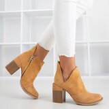 Resti Light brown women's ankle boots with Cintura cut-outs - Footwear | ePonuda.com
