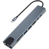 AHUB001 - USB-C hub 8u1
