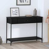 vidaXL Konzolna stolica Other Crni hrast 100 x 34.5 x 75 cm Cijene
