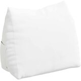 vidaXL Poglavni vzglavnik Bela 60 x 20 x 50 cm blago | Shoptok.si