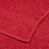 vidaXL Brisače 2 kos rdeča 100x200 cm 360 g/m² 100% bombaž | Shoptok.si