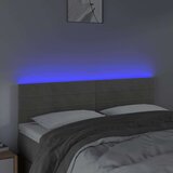  Posteljno vzglavje svetlo sivo 144x5x78/88 cm žamet, (20736903) | Shoptok.si