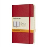 Moleskine Džepna bilježnica s mekanim koricama, grimizno crvena - crte Cijene