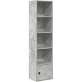  Regal za knjige boja betona 31x24x127 cm konstruirano drvo | shoptok.hr