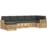  Set vanjskih sofa 7 kom. Bijela i antracit 306 x 128,5 x 73 cm | Shoptok.si