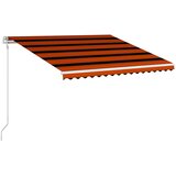 Tenda na automatsko uvlačenje 400 x 300 cm narančasto-smeđa | shoptok.hr