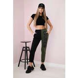 Kesi Women's sweatpants with QUEEN inscription khaki | shoptok.hr