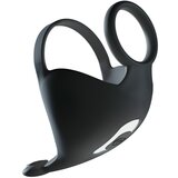 Rebel Cock Ring with RC Ball Massager Black Cene