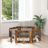  Vrata za pse z stojali 6 pcs Dimljen hrast 80 x 60 cm, (5000232760) | Shoptok.si