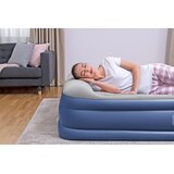  Dupli madrac na napuhavanje 203 x 152 x 46 cm Bestway 67630 - sivo/plavi | Shoptok.si