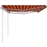  Automatska tenda na uvlačenje 6 x 3 m narančasto-smeđa | shoptok.hr