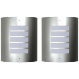 vidaXL Dvije vodootporne zidne lampe od nehrđajućeg čelika 60 W Cijene