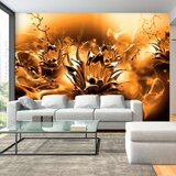  Samoljepljiva foto tapeta - Oily Flower (Orange) 147x105 Cijene