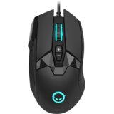 Lorgar Stricter 579, gaming mouse, 9 programmable buttons, Pixart PMW3336 sensor, DPI up to 12 000, 50 million clicks buttons lifespan, 2 switches, built-in display, 1.8m USB soft silicone cable, Matt UV coating with glossy parts and RGB lights with 4 LED flowing modes, size: 131*72*41mm, 0.127kg, black | Eponuda.ba