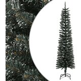  Umjetno usko božićno drvce sa stalkom zeleno 210 cm PVC | shoptok.hr
