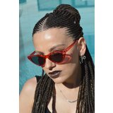 By Harmony Women's Red Transparent Sunglasses Cene