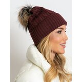 Wool Fashion Italia Cap-AT-CZ-173501.44-burgundy | Shoptok.si