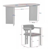 Hanah home Trpezarijski set, 5 dijelova, bež Slike