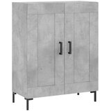  Komoda siva boja betona 69,5x34x90 cm od konstruiranog drva | shoptok.hr