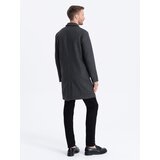 Ombre Men's lightweight single-breasted coat - graphite | Shoptok.si